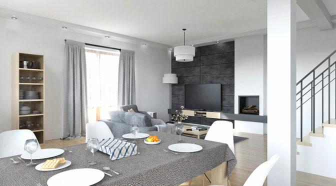nowoczesny salon w luksusowej rezydencji do sprzedaży Wrocław