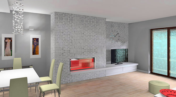 futurystyczny design salonu w luksusowej rezydencji na sprzedaż Katowice