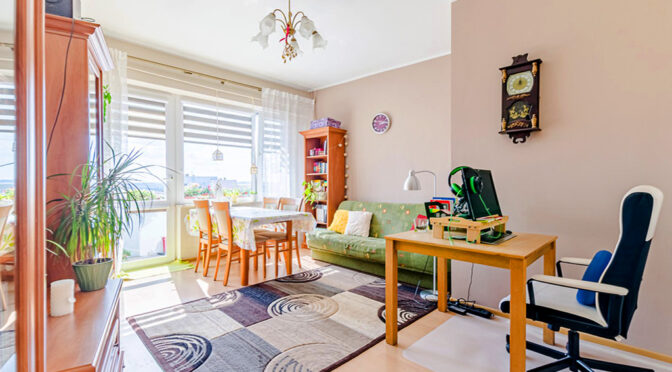 słoneczny pokój gościnny w luksusowym apartamencie na sprzedaż Gdańsk