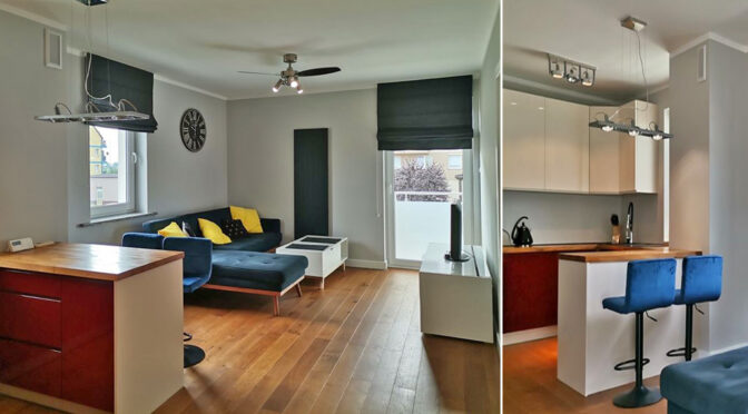 nowoczesne wnętrze ekskluzywnego apartamentu do wynajmu Legnica (okolice)