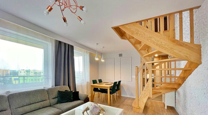 2-poziomowe wnętrze luksusowego apartamentu do sprzedaży Gorzów Wielkopolski
