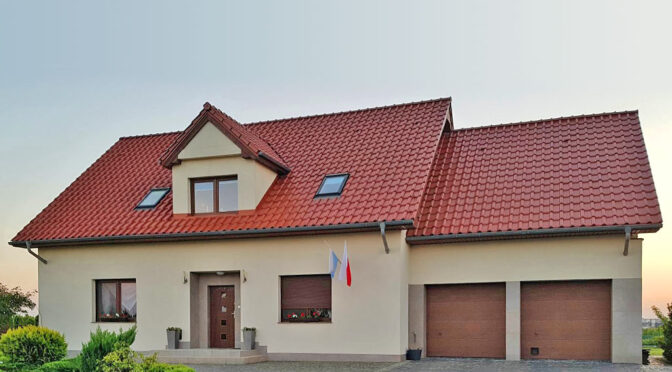 widok od przodu na ekskluzywną rezydencję na sprzedaż Gorzów Wielkopolski (okolice)