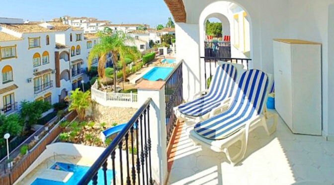 widokowy taras przy luksusowym apartamencie na sprzedaż Hiszpania (Costa Del Sol, Malaga)
