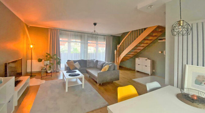 2-poziomowe wnętrze ekskluzywnego apartamentu do wynajmu Szczecin (okolice)