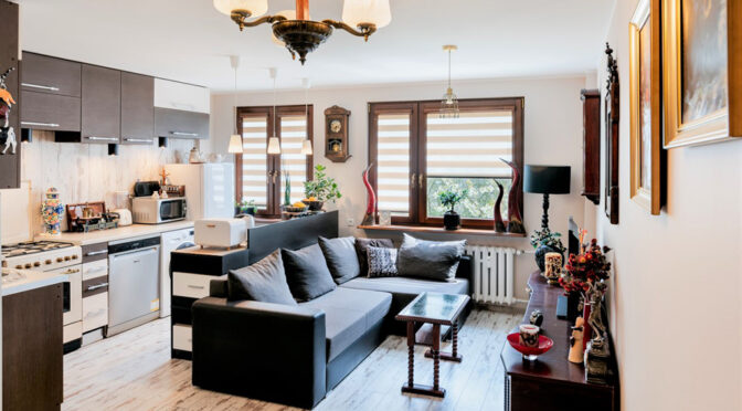 słoneczne wnętrze ekskluzywnego apartamentu na sprzedaż Częstochowa