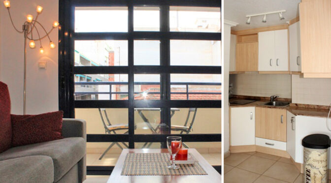 śródziemnomorski styl wykończenia salonu i kuchni w ekskluzywnym apartamencie do sprzedaży Hiszpania (Costa Blanca, Torrevieja)